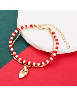 Rhombus Cuban Chain Hip-hop Cool Fashion Wholesale Bracelet - Golden