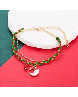High Quality Fashion Weaving Wholesale Christmas Bracelet - Wreath