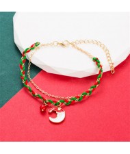 High Quality Fashion Weaving Wholesale Christmas Bracelet - Wreath