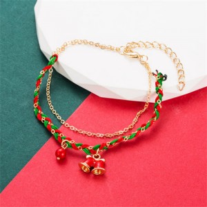 High Quality Fashion Weaving Wholesale Christmas Bracelet - Bell