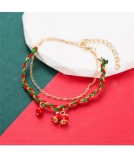 High Quality Fashion Weaving Wholesale Christmas Bracelet - Bell
