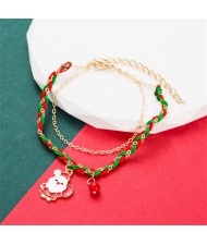 High Quality Fashion Weaving Wholesale Christmas Bracelet - Santa Claus