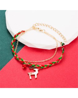 High Quality Fashion Weaving Wholesale Christmas Bracelet - Santa Claus