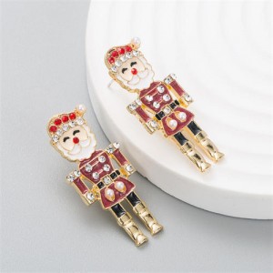 Smile Santa Claus Christmas Jewelry Wholesale Fashion Earrings