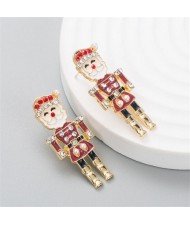 Smile Santa Claus Christmas Jewelry Wholesale Fashion Earrings