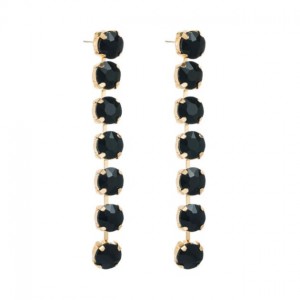Luxurious Style Glistening Party Fashion Women Wholesale Shoulder Duster Earrings - Black