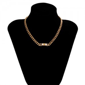 Thick Chain Alloy Star Pendant Hip-hop Style Fashion Wholesale Necklace