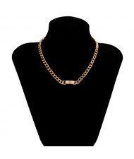 Alloy Grind Arenaceous Design Hollow-out Fashion Wholesale Necklace - Silver