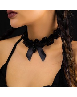 Vintage Belt Buckle Chain Choker Alloy Fashion Wholesale Necklace - Silver