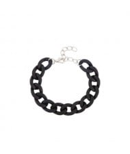 Black Fashion Women Acrylic Linked Chain Wholesale Bracelet