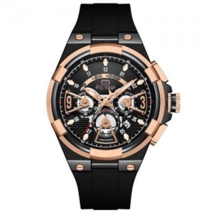 Casual Style Waterproof Multifunctional Skeletonized Men Sport Quartz Wrist Watch