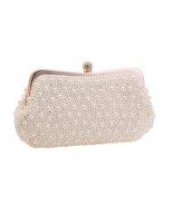 Elegant Pearl Paved Wholesale Women Fancy Evening Handbag