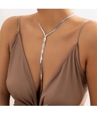 Leopard Prints Brown Color Acrylic Chain Fashion Wholesale Women Necklace