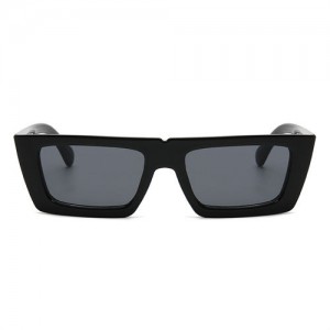 Summer Popular Simple Square Design Wholesale Fahion Women Sunglasses - Black