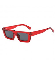 Summer Popular Simple Square Design Wholesale Fahion Women Sunglasses - Red