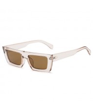 Summer Popular Simple Square Design Wholesale Fahion Women Sunglasses - Khaki