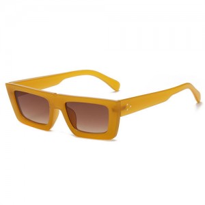 Summer Popular Simple Square Design Wholesale Fahion Women Sunglasses - Orange