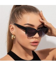 Summer Passion Color Rectangle Small Frame Fashion Wholesale Women Sunglasses - Black