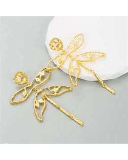 Vintage Style Elegant Butterfly Wholesale Fashion Alloy Women Stud Earrings - Silver