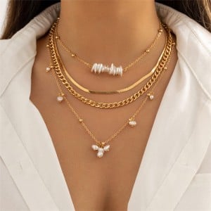 Cool Sweet Style Wholesale Fashion Women  Alloy Multilayers Necklace