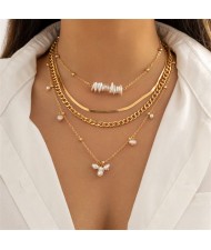 Cool Sweet Style Wholesale Fashion Women  Alloy Multilayers Necklace