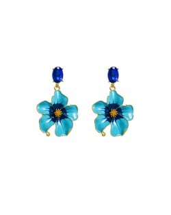 Vintage Three-dimensional Flower Wholesale Women Elegant Earrings - Pink