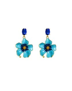 Vintage Three-dimensional Flower Wholesale Women Elegant Earrings - Pink