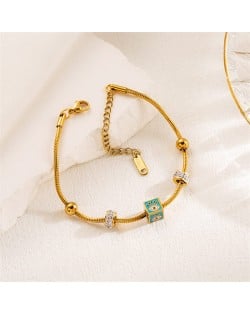 Vintage Style Golden Color Beads Wholesale Multi-layers Bracelet