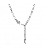 Cool Fashion Silver Snake Design Stainless Steel Necklace