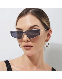 Fashion Big Frame Cat Eye Design Wholesale Women Sunglasses - Champagne