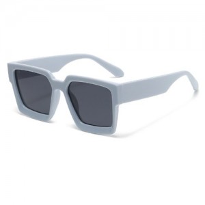 Fashion Thick Square Frame Wholesale Women Sunglasses - Gray