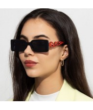 Fashion Thick Square Frame Wholesale Women Sunglasses - Gray