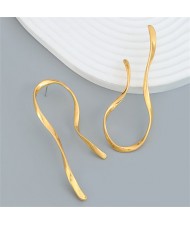 U.S. Fashion Colorful Stone Water Drop Design Wholesale Earrings - Rose