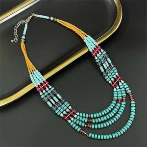 Bohemian Fashion Multi-layer Beads Tibetan Style Wholesale Fashion Necklace