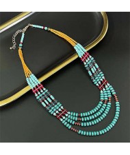 Bohemian Fashion Multi-layer Beads Tibetan Style Wholesale Fashion Necklace