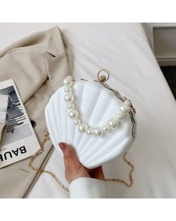 Fashion Pearl Chain Shell Shaped Design Wholesale Women Shoulder Bag -  Colorful