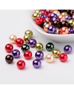 Mixed Red Purple and Brown Autumn Fashion Glass Pearl Beads