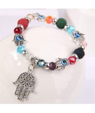Magic Hands Pendant Colorful Beads Charming Wholesale Bracelet