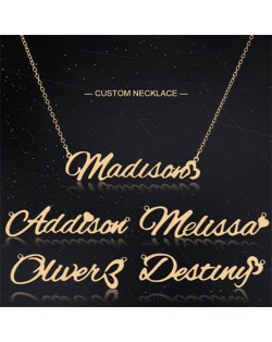 Customized Stainless Steel Name Necklace