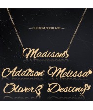 Customized Stainless Steel Name Necklace