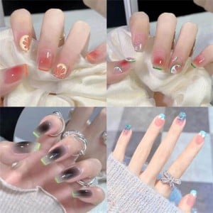 Multiple Patterns Detachable Manicure Sheet Fake Nail Wholesale Nail Stickers