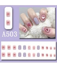 Multiple Patterns Detachable Manicure Sheet Fake Nail Wholesale Nail Stickers