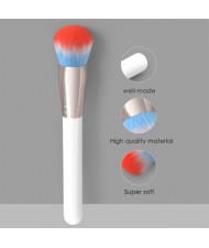 Single White Handle Professional Round-toe Gradient Color Fashion Wholesale Makeup Brush