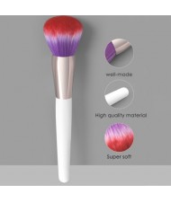 Single White Handle Professional Round-toe Red and Purple Gradient Color Wholesale Makeup Brush