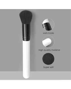 Single Fashion White Handle Black Fiber Wholesale Professional Makeup Brush