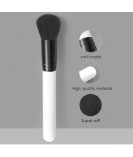 Single Fashion White Handle Black Fiber Wholesale Professional Makeup Brush