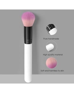 Single Fashion White Handle Pink Round-toe Wholesale Professional Makeup Brush