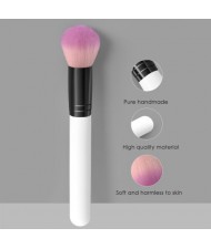 Single Fashion White Handle Pink Round-toe Wholesale Professional Makeup Brush