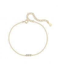Wholesale Silver Jewelry Round Pendant Women Fashion 925 Sterling Silver Bracelet
