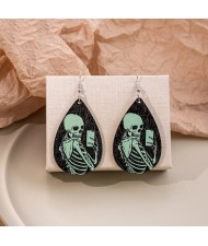 Halloween Jewelry Cartoon Skull Water Drop Wholesale Fashion Earrings